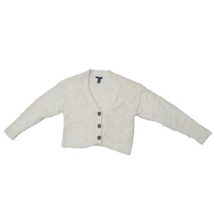 Forever 21 Women's White Cardigan Sweater - Women's Size Small